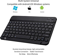 Mini Bluetooth Keyboard Wireless Keyboard Rechargeable Russian Spain Keyboards For IOS Android Windows 10 Inch For Phone Tablet