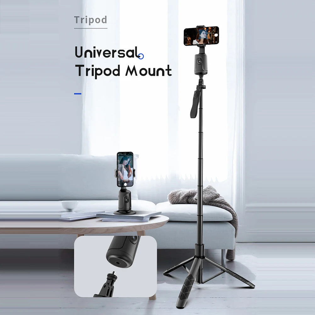 Intelligent Gimbal Stabilizer Follow-up 360 Rotation Phone Gimbal Stabilizer Selfie Stick Tripod for Tiktok Live Photography