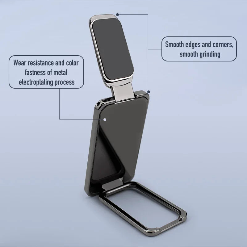 Foldable Mobile Phone Holder Ring Buckle Retractable Desktop CellPhone Stand Car Magnetic Bracket Office Accessories