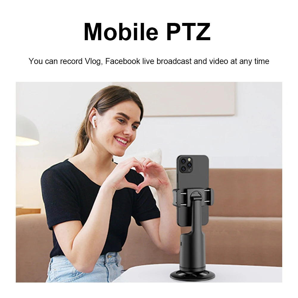 Intelligent Gimbal Stabilizer Follow-up 360 Rotation Phone Gimbal Stabilizer Selfie Stick Tripod for Tiktok Live Photography