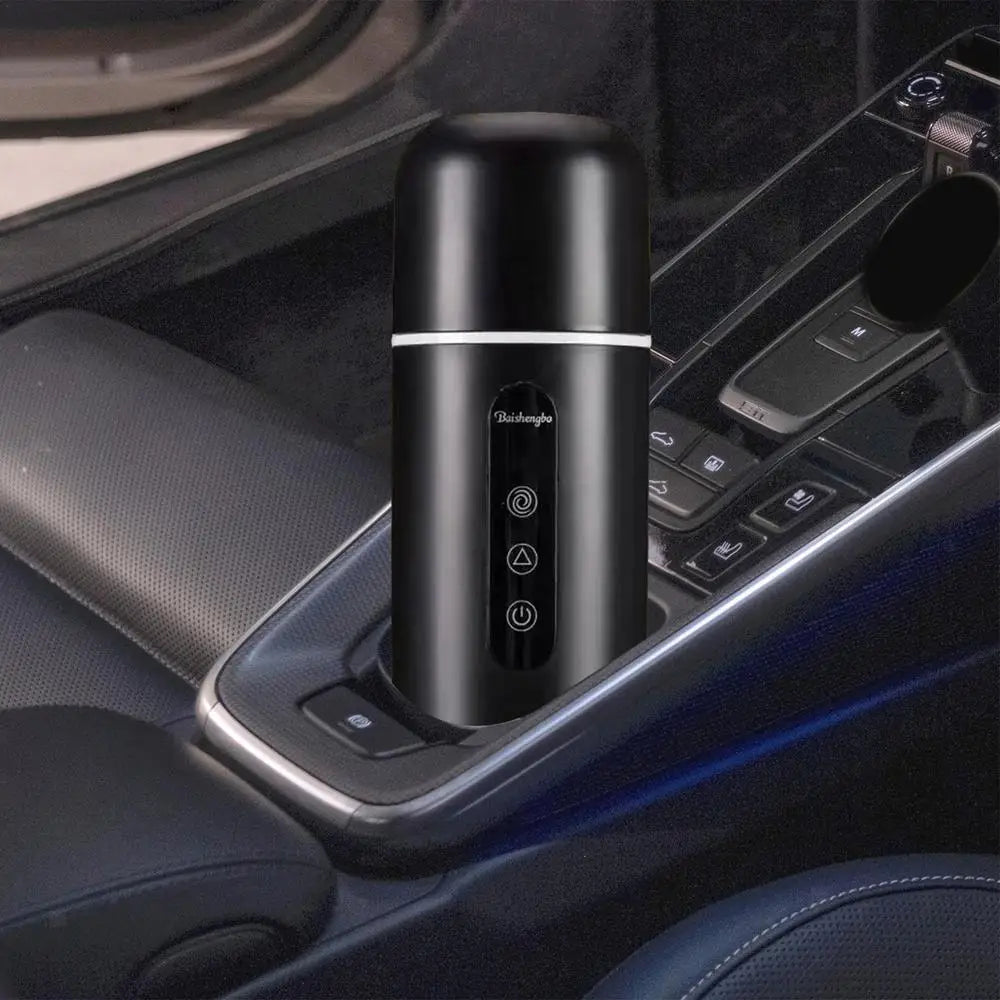 12V 24V Car Heating Cup Electric Kettle Stainless Steel Smart Temperature Control Touch LCD Display Travel Coffee Mug Warmer