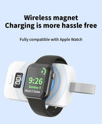 Portable Wireless Charger Power Bank For Apple Watch 8 7 6 5 4 3 SE Ultra for iWatch Magnetic charging station