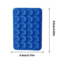 Multifunctional Mobile Phone Silicone Suction Cup 24 Square Mobile Phone Single-Sided Case Anti-Slip Holder Mount Suction