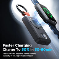 JOYROOM Portable 2000mAh Wireless Charger for Apple Watch Series 9/8/7/6/5/4/3/2/SE/UItra 2/Ultra Magnetic iWatch Power Bank