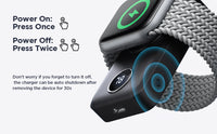 JOYROOM Portable 2000mAh Wireless Charger for Apple Watch Series 9/8/7/6/5/4/3/2/SE/UItra 2/Ultra Magnetic iWatch Power Bank